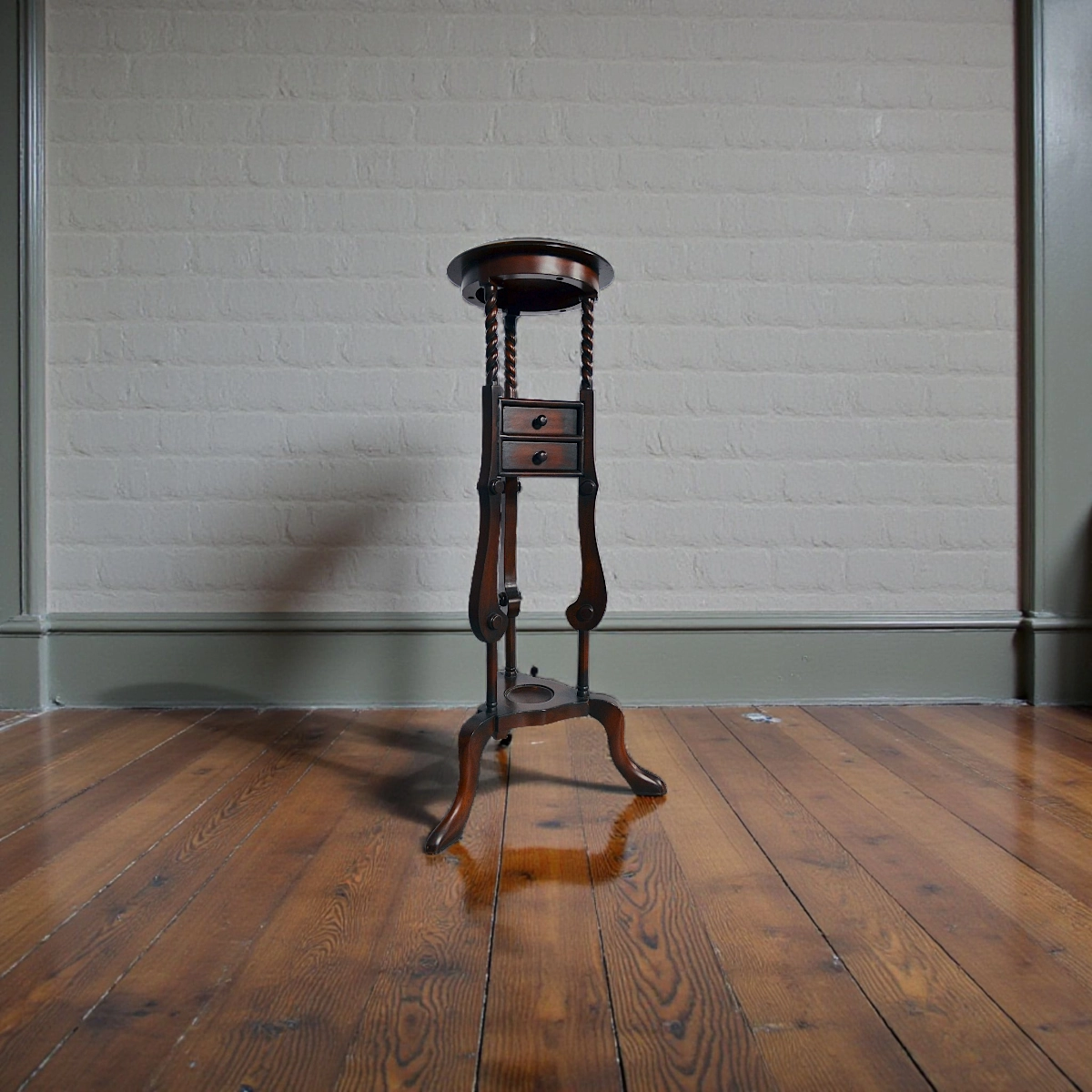 Стійка для квітів з шухлядками HK-702 червоне дерево Індонезія